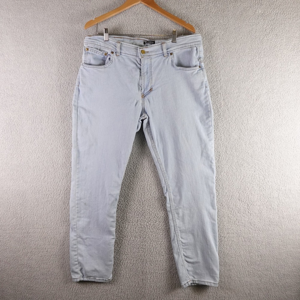 Origin Delta 68 Mens Slim Fit Light Wash Performance Denim Jeans Blue‎ W36 L30